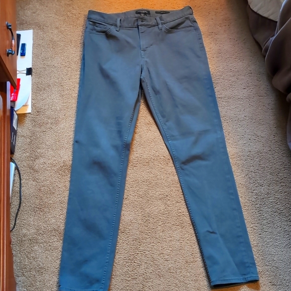 Banana Republic Skinny Traveler Pants in Yosemite Green 32x34